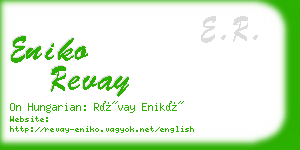 eniko revay business card